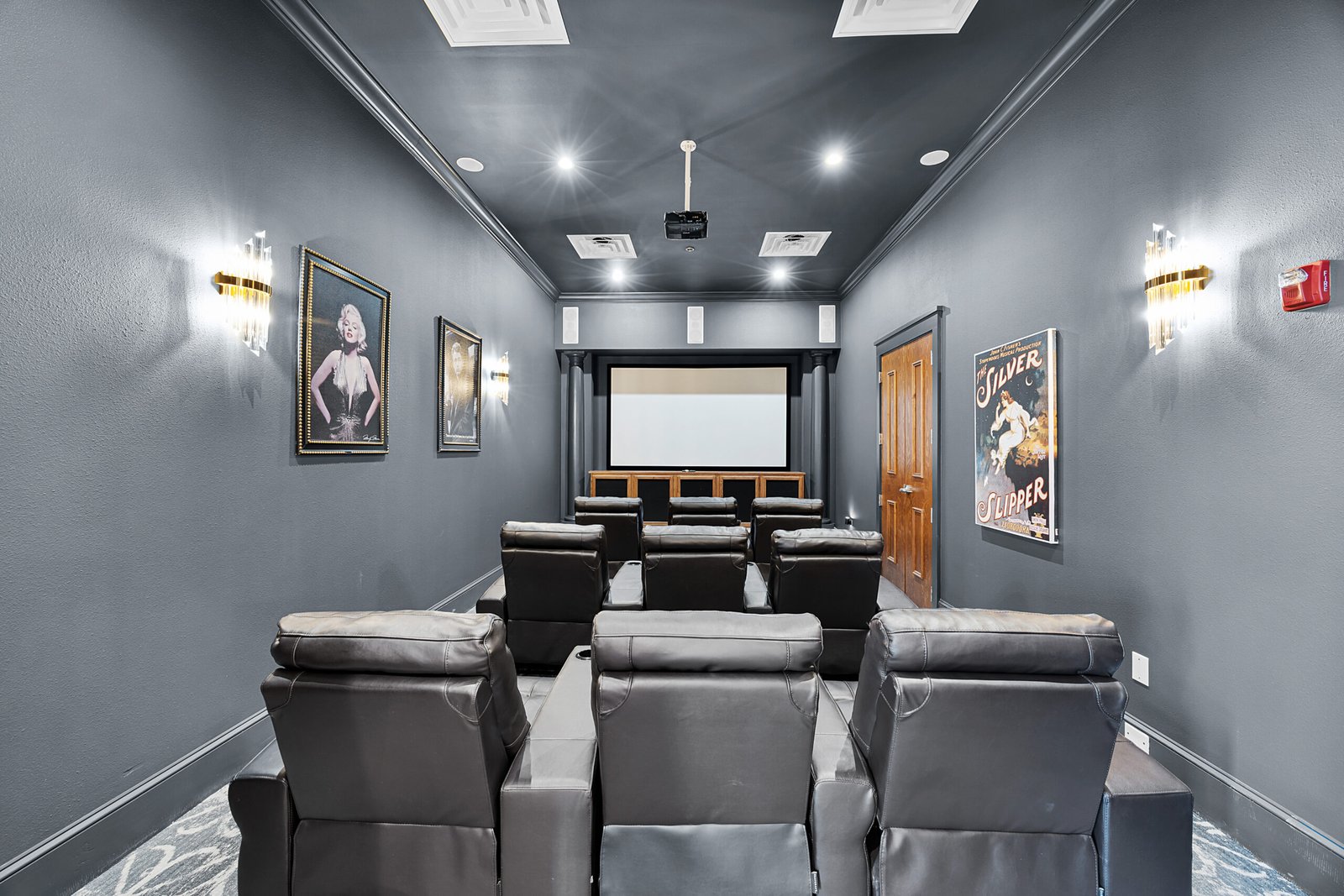 Movie theatre with stadium seating